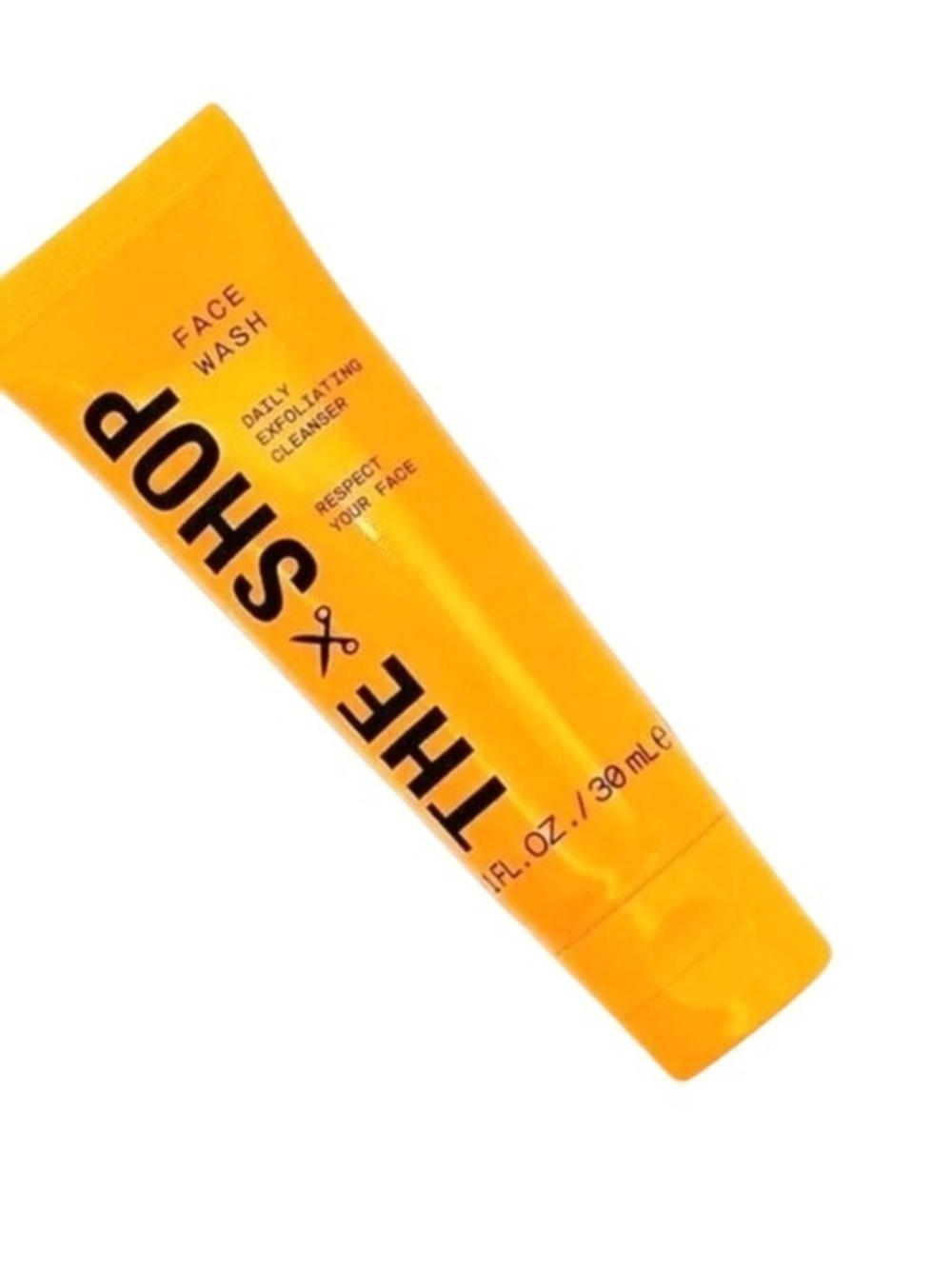 THE SHOP Face Wash Daily Exfoliating Cleanser RESPECT YOUR FACE 1 OZ SMOOTH SKIN